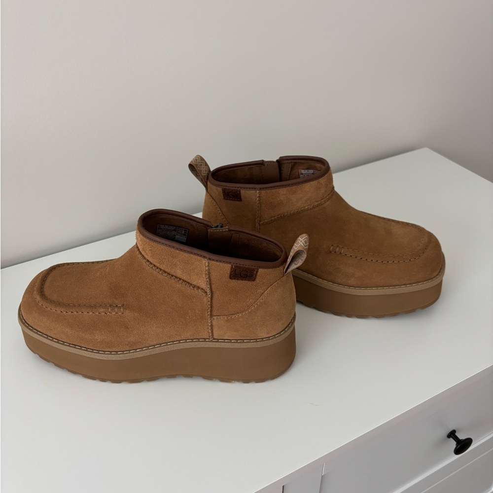 UGG Cityfunc Ultra Mini Water-Resistant Platform Bootie Size 8.5 - Picture 2 of 6